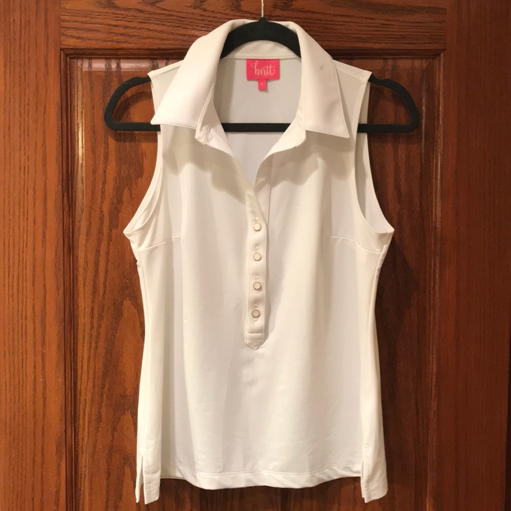 Britt White Golf Tee 🏌️‍♀️
